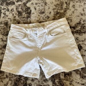 Joe's Jeans White High-Rise Cotton Shorts